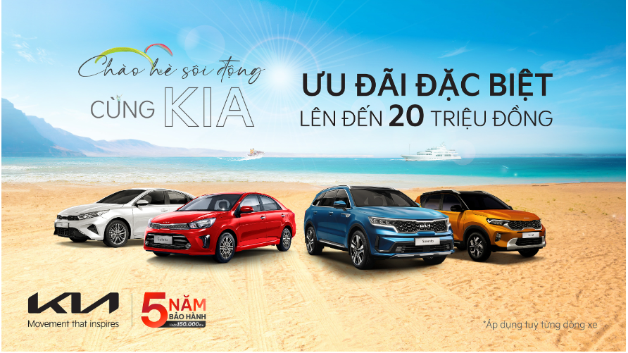 Nhiều ưu đãi hấp dẫn khi mua xe du lịch của THACO AUTO trong tháng 5